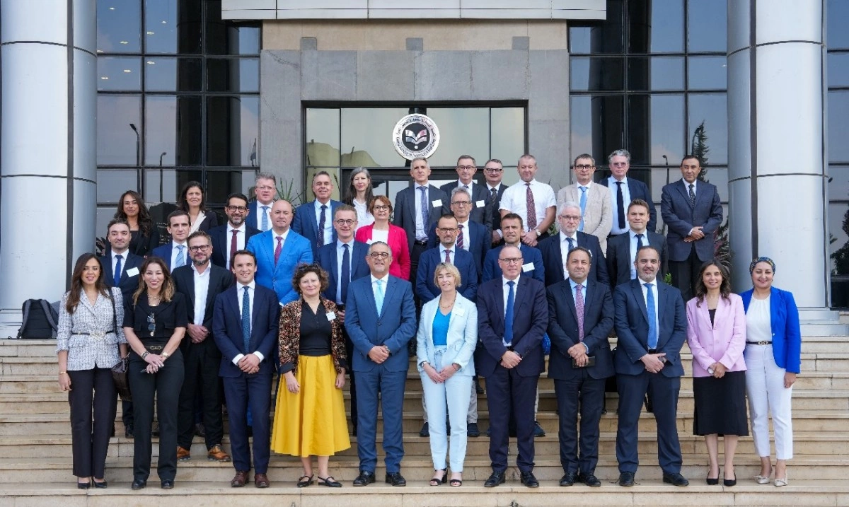 وفد مديري قطاع الشركات ببنك كريدي أجريكول