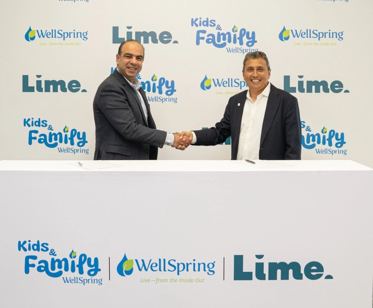 لايم وwellspring في شراكة1